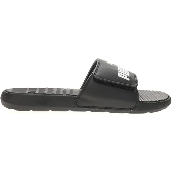 Amazon.com | PUMA Men's Cool Cat Hook & Loop Slide Sandal, Black